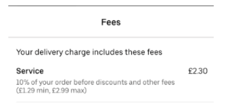 delivery charge uber